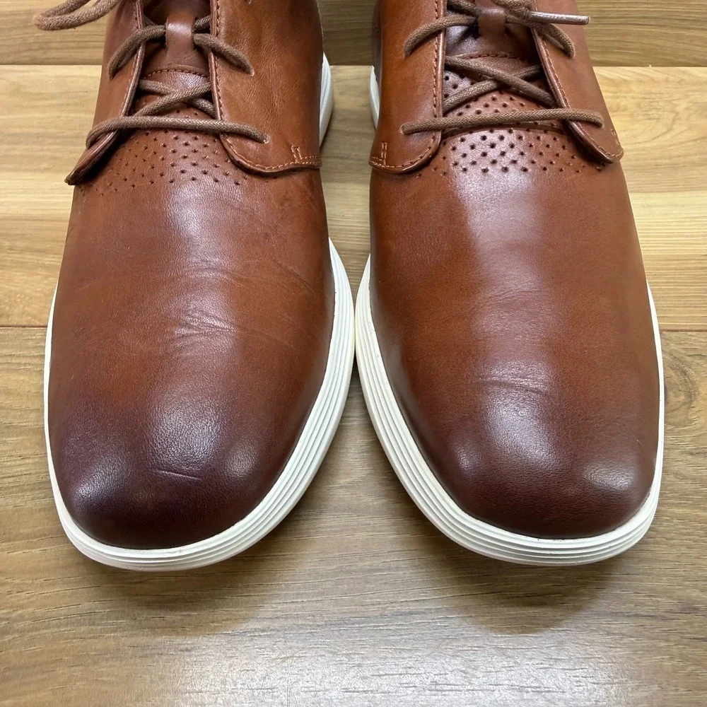 Cole Haan Grand Tour Chukka Boots Mens 10.5 Brown Leather Business Casual Modern